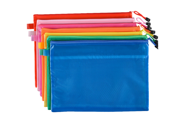 PVC Zip Case with Divider (A4) Cases One Dollar Only