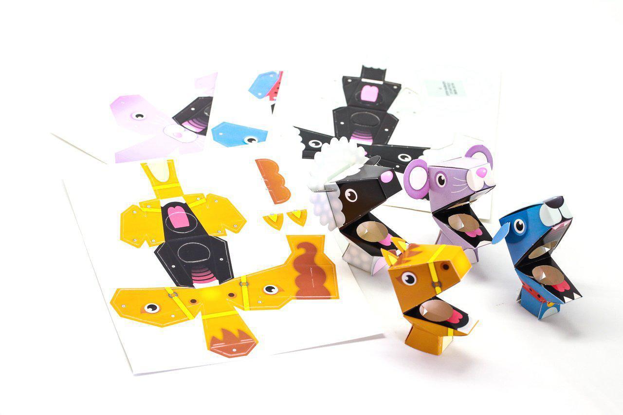 Cardboard finger puppets clearance