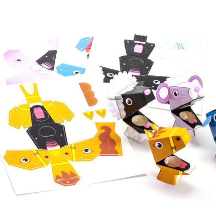 Pack of 4pcs DIY Cardboard Finger Puppets Art Craft & D.I.Y One Dollar Only
