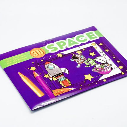 8pc 3D Colouring Cards Set Art Craft & D.I.Y One Dollar Only