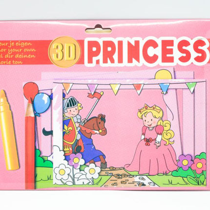 8pc 3D Colouring Cards Set Art Craft & D.I.Y One Dollar Only