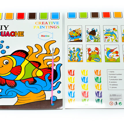 8 Sheet All in One Watercolour Set - NEW Colouring Materials One Dollar Only