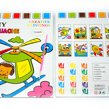8 Sheet All in One Watercolour Set - NEW Colouring Materials One Dollar Only