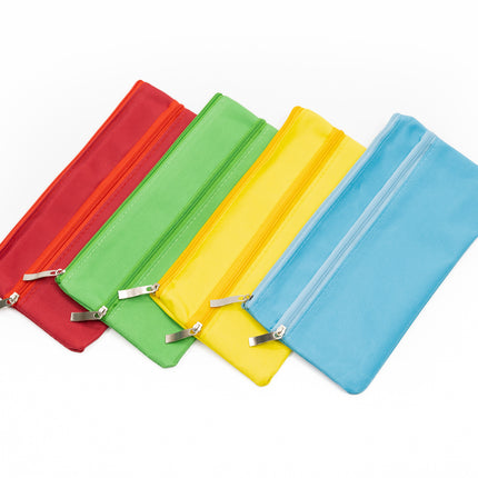 300D A6 Double Zipper Pencil Case Cases One Dollar Only