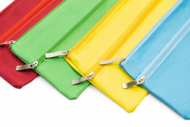 300D A6 Double Zipper Pencil Case Cases One Dollar Only