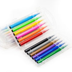 12 Colour Brush Pen Colouring Materials One Dollar Only