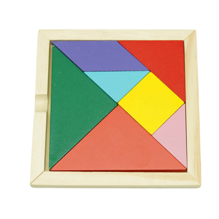 12CM Wooden Tangram Games and Toys One Dollar Only