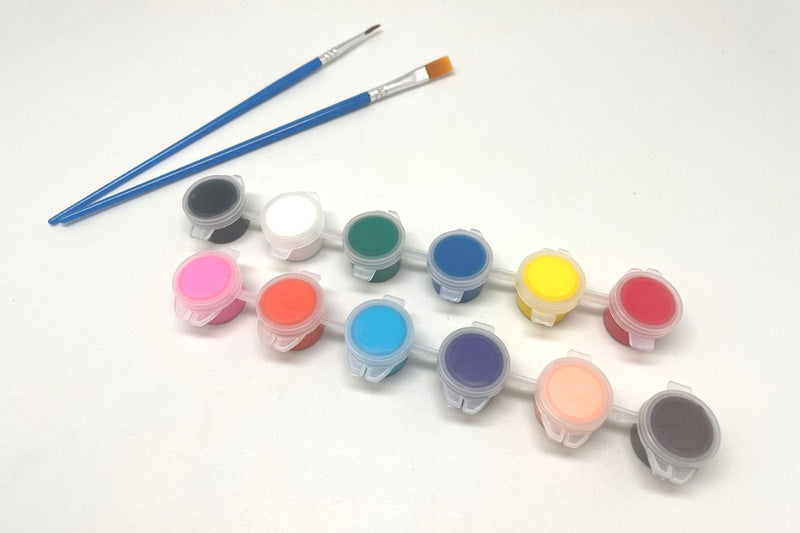 12 Colour Acrylic Paint Colouring Materials One Dollar Only