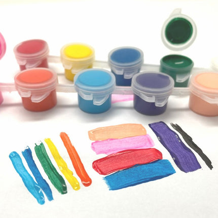 12 Colour Acrylic Paint Colouring Materials One Dollar Only