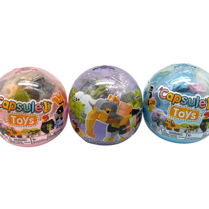 Animal Themed Building Block Capsule Toys Games and Toys One Dollar Only