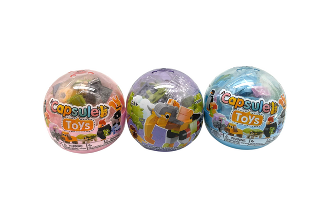 Animal Themed Building Block Capsule Toys Games and Toys One Dollar Only