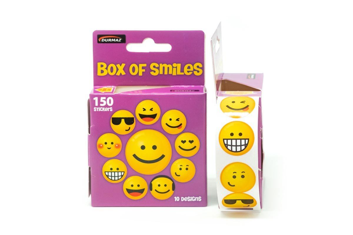 Sticker Box Faces Box of Smiley Face Stickers – One Dollar Only
