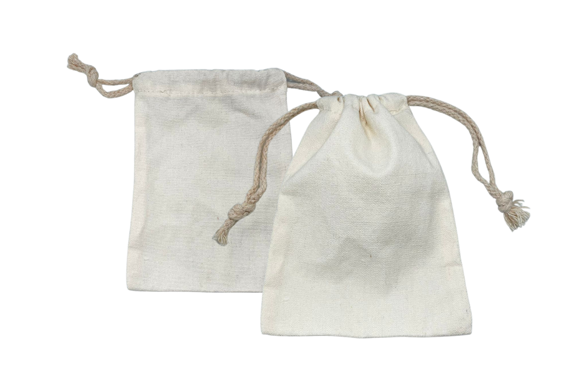 Canvas Drawstring Bag with Handle 