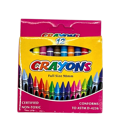 Crayon 12pc Set Colouring Materials One Dollar Only