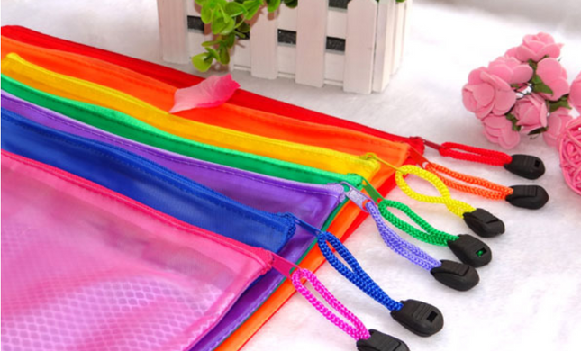 PVC Zip Case with Divider (A5) Cases One Dollar Only