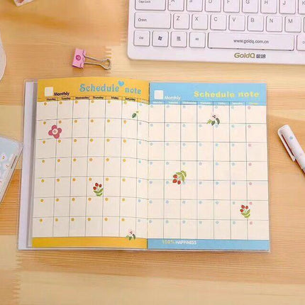 Floral Motif Notebook Planner Notebooks One Dollar Only