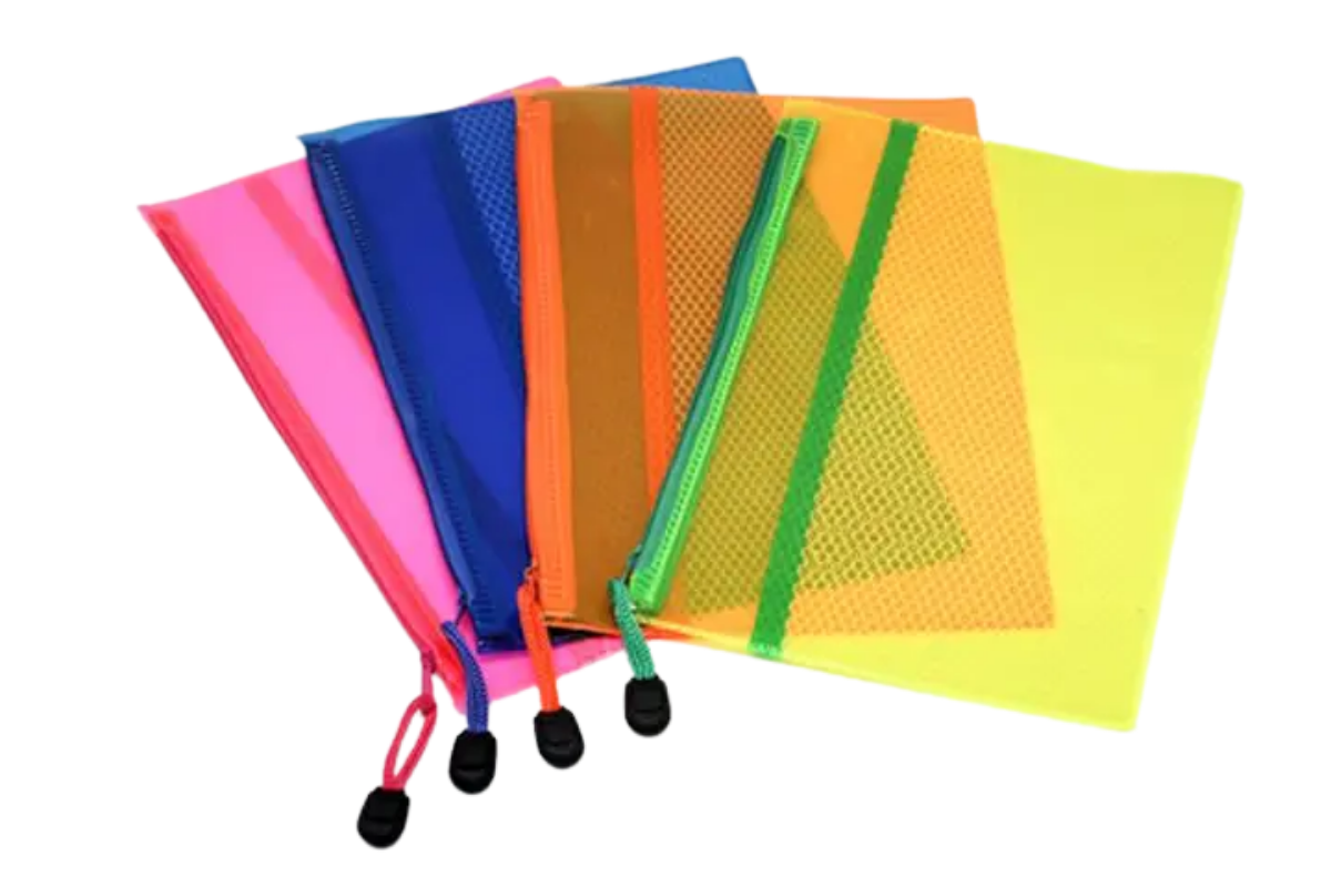 Neon Netting PVC Pouch Cases One Dollar Only