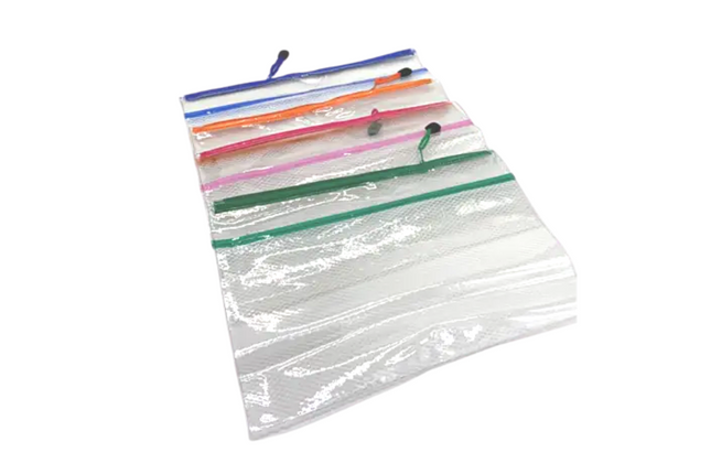 A4 Zipper Transparent PVC Case Cases One Dollar Only
