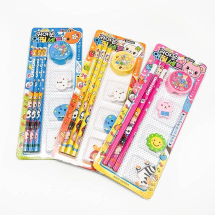 Pencil Sharpener Eraser Stationery Set Stationery Set One Dollar Only