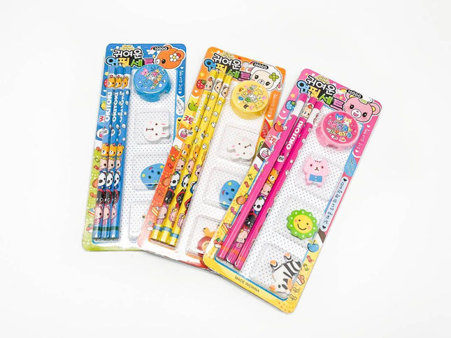 Pencil Sharpener Eraser Stationery Set Stationery Set One Dollar Only