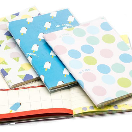 Large Monthly Notebook Planner Ice Cream Theme Notebooks One Dollar Only
