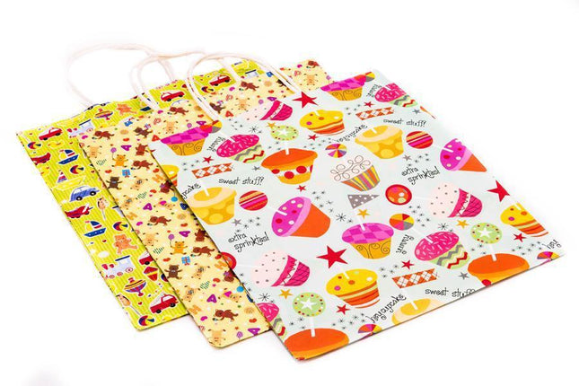 Motif Paper Gift Bags Bags One Dollar Only
