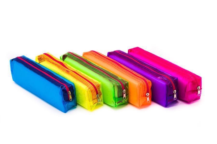 Neon on sale pencil case