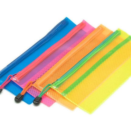 Neon Netting PVC Pencil Case Cases One Dollar Only
