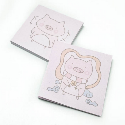 Cute Pig Design Notepad Post-it One Dollar Only