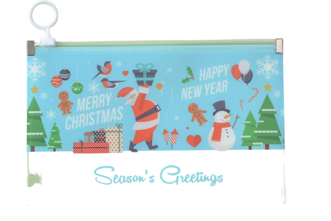 Christmas Santa Claus Zip Case Seasonal One Dollar Only