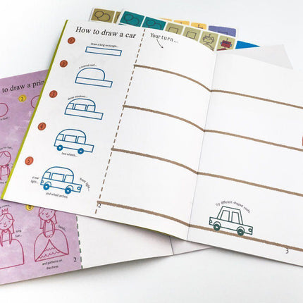 Step by Step Drawing Books (24 pages) Everyday Stationery One Dollar Only