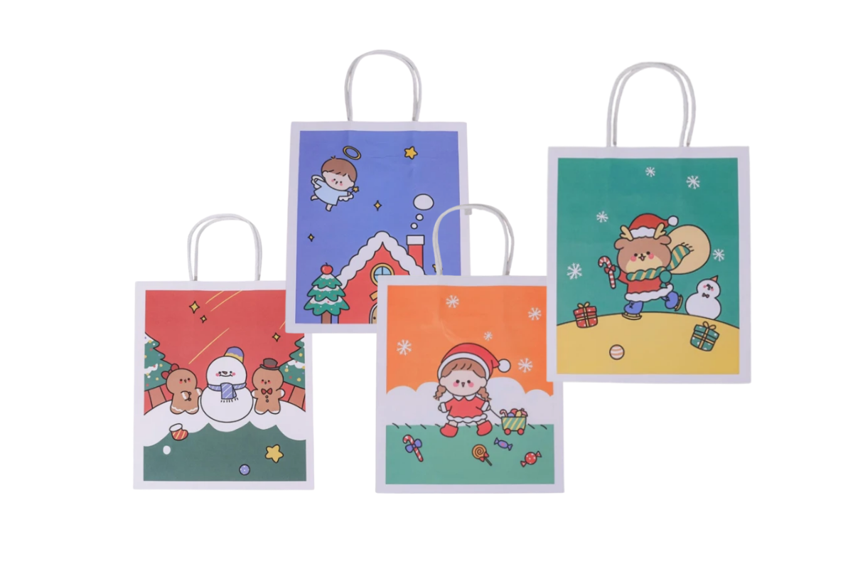 Christmas Paper Bags Seasonal One Dollar Only