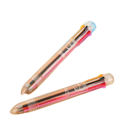 Transparent 8-Colour Pen Pens One Dollar Only