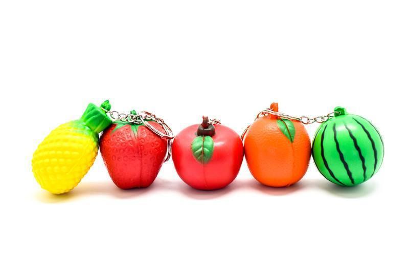 Stress Ball Keychain (fruits) Notebooks One Dollar Only