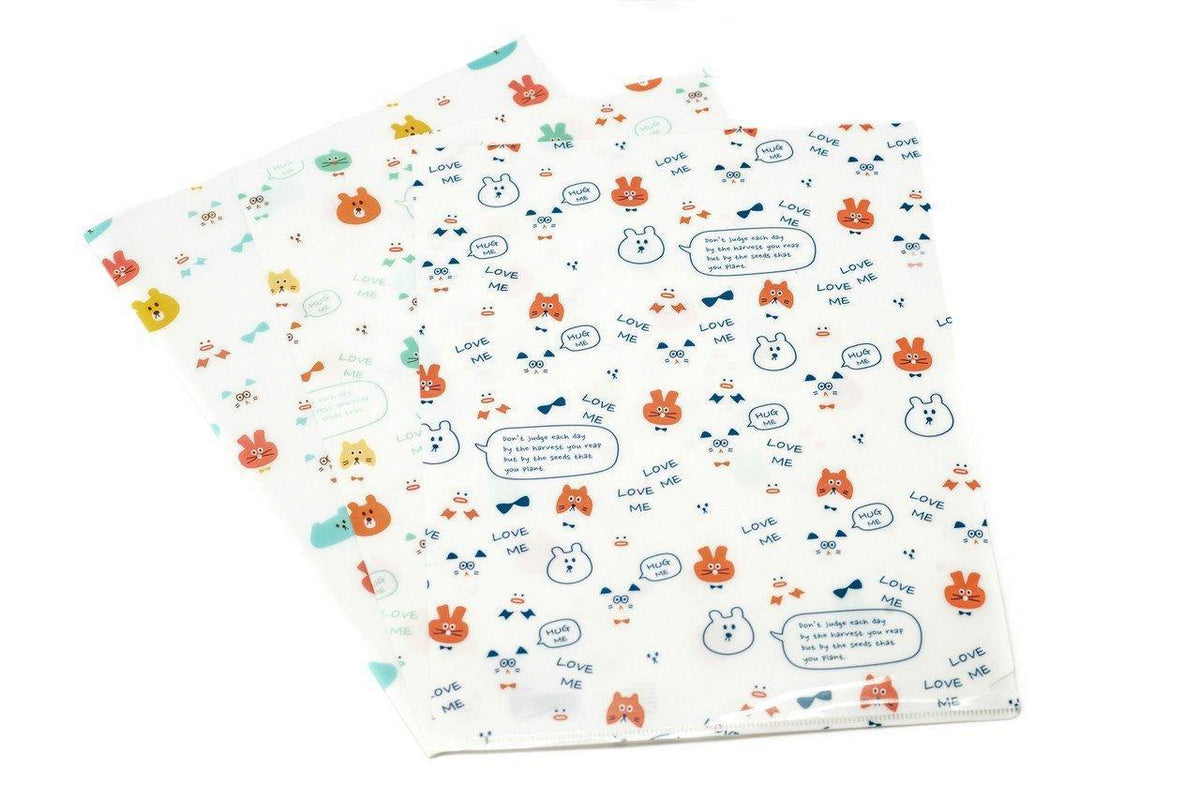 Teddy Bear L Folder (Set of 12 Assorted) Files and Folders One Dollar Only