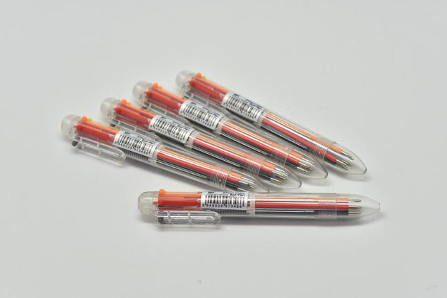 Transparent 6 Colour Pen Pens One Dollar Only