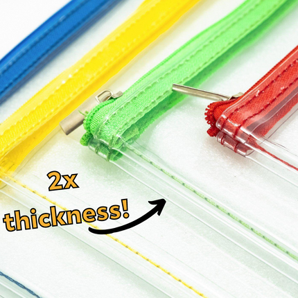 Premium Ultra Thick Transparent Zipper Case A5 Cases One Dollar Only