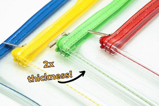 Premium Ultra Thick Transparent Zipper Case A5 Cases One Dollar Only