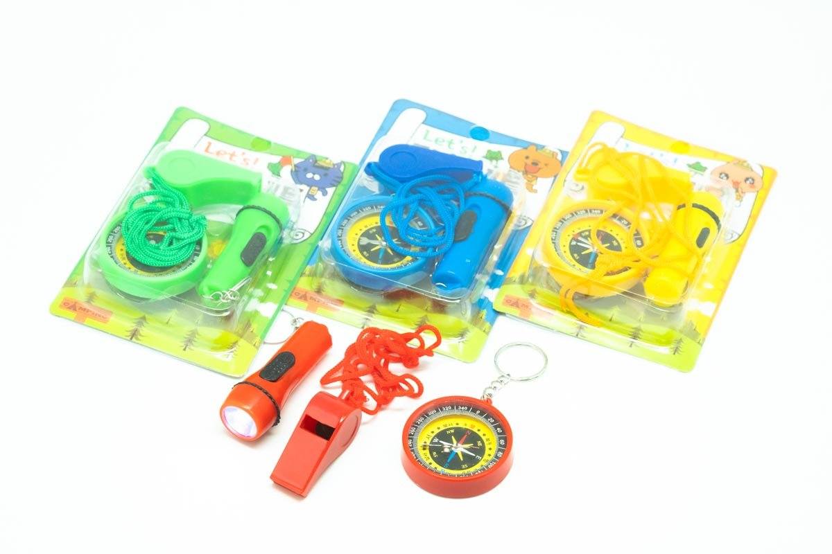 Whistle and Compass Set Stationery Set One Dollar Only