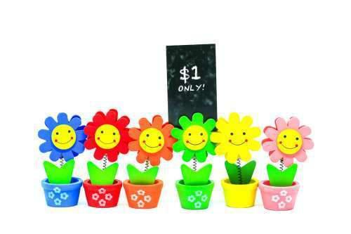 Wooden Flowerpot Card Holder Gift Ideas and Novelties One Dollar Only