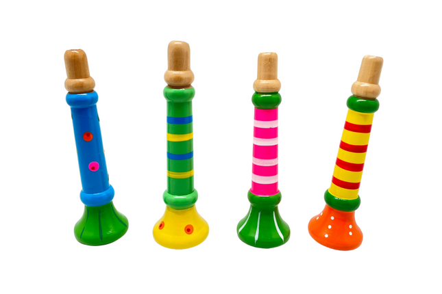 Wooden Trumpet Games and Toys One Dollar Only