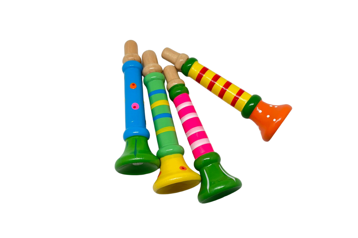 Wooden Trumpet Games and Toys One Dollar Only
